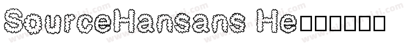 SourceHansans He字体转换